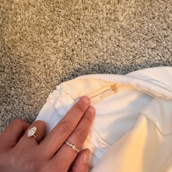 White Ruffled Mini Skort - Picture 2 of 3